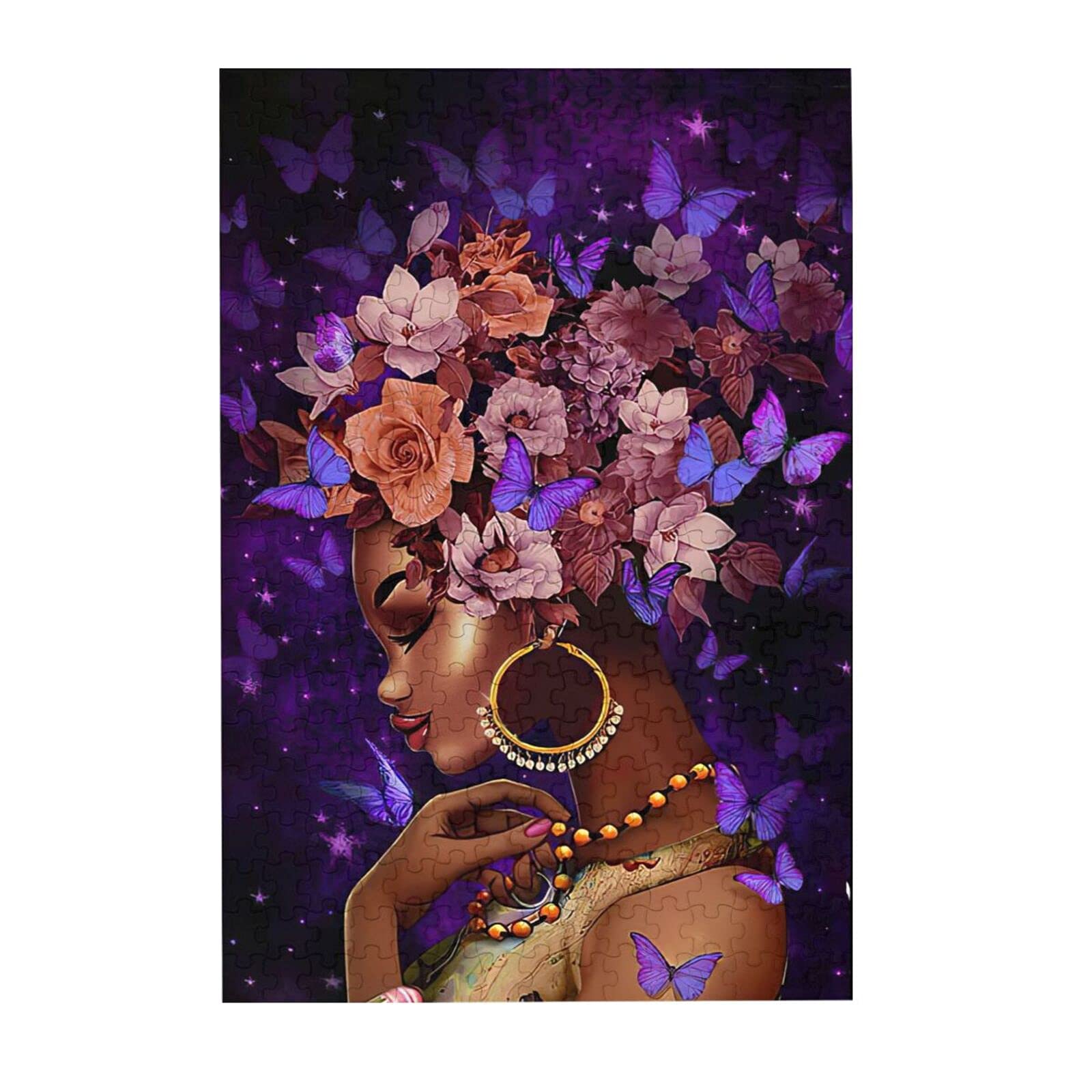 **Drawpro 300-Piece Wooden Jigsaw Puzzle - African American Black Women Art, Educational Puzzle Game for Kids, Teens & Adults - Fun Gift for Girls, Home Decor & Family Game Night**