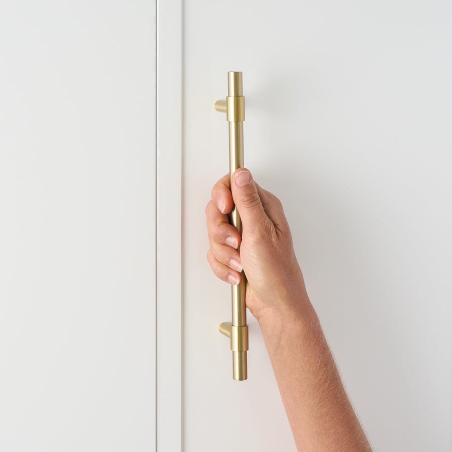 250mm Brushed Brass Cabinet Pull - Elegant Drawer Handle for Kitchen & Bathroom Cabinets - Perfect for Modern Home Renovation & Furniture Upgrade