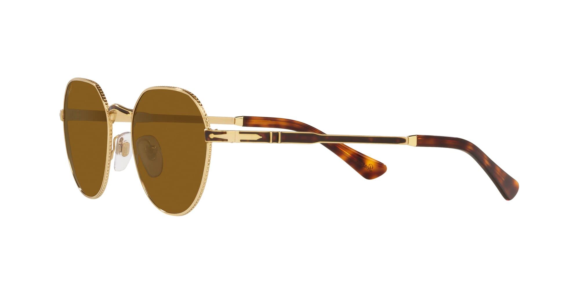 Persol PO2486S Hexagonal Sunglasses for Men & Women - UV Protection Polarized Lenses - Fashionable Retro Style for Driving, Travel & Outdoor Activities
