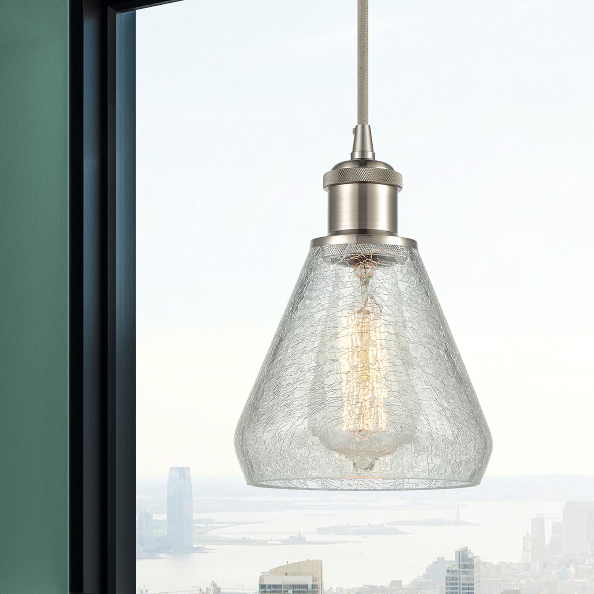 Innovations 516-1P-BK-G275 1 Light Mini Pendant Light Fixture in Matte Black - Perfect for Kitchen Island, Dining Room, or Entryway Lighting