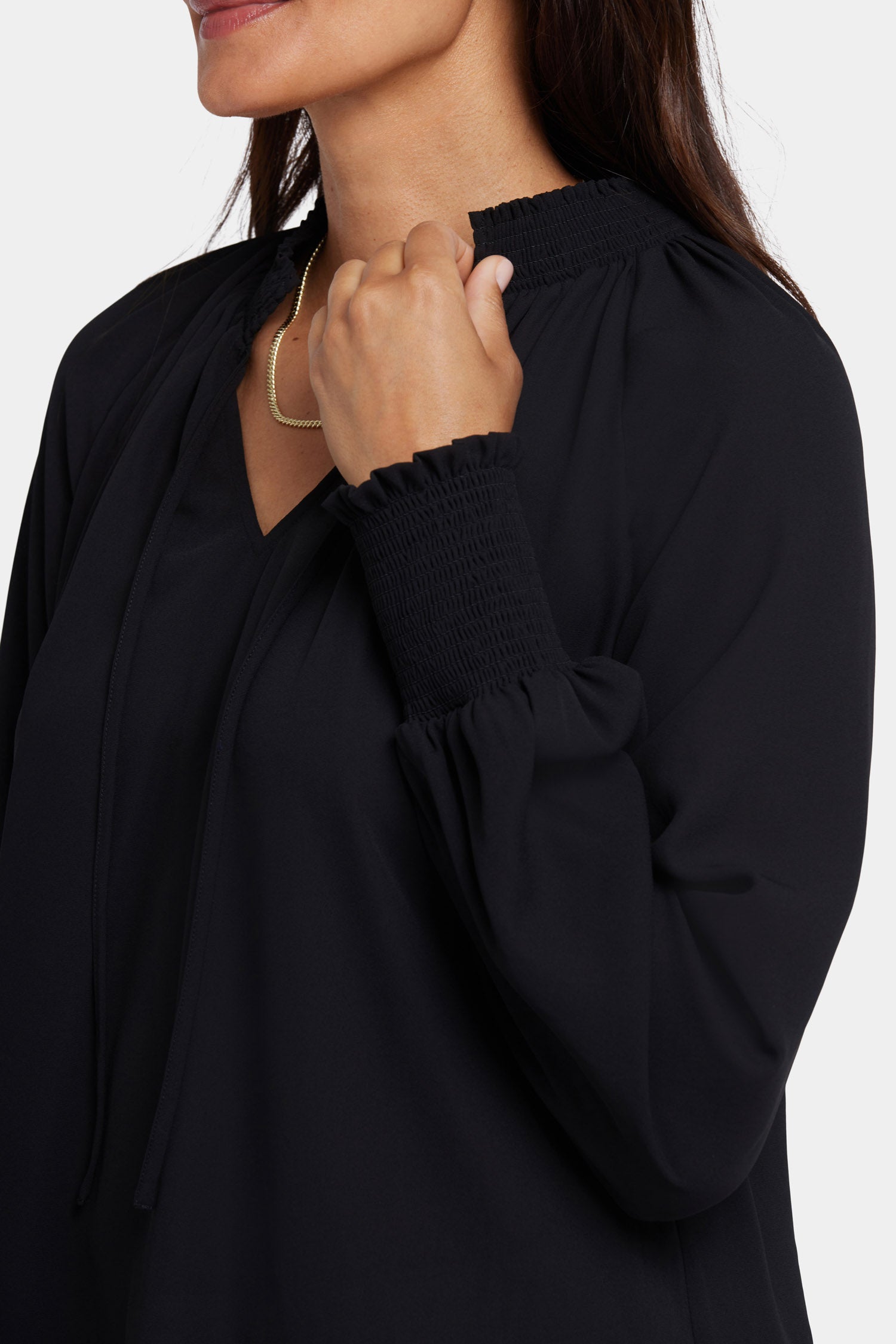 Gemma Blouse for Women - Elegant Black Tops - Perfect for Office Wear, Date Night & Casual Outfits