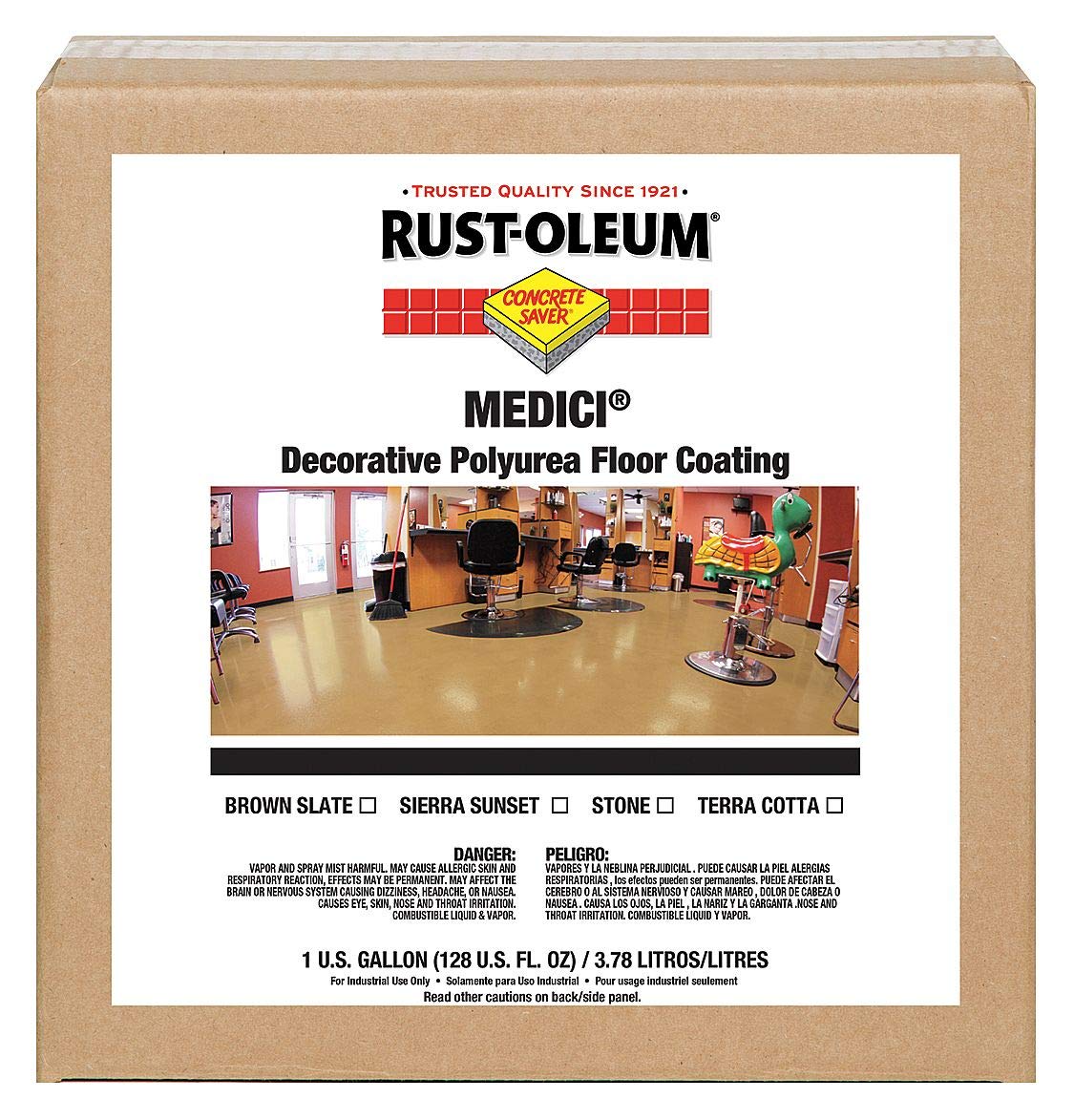 Medici Terra Cotta Gloss 1 Gallon Paint Kit - Premium Matte Finish for Walls, Furniture & DIY Home Decor Projects