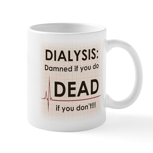 White - Dialysis Damned Mugs