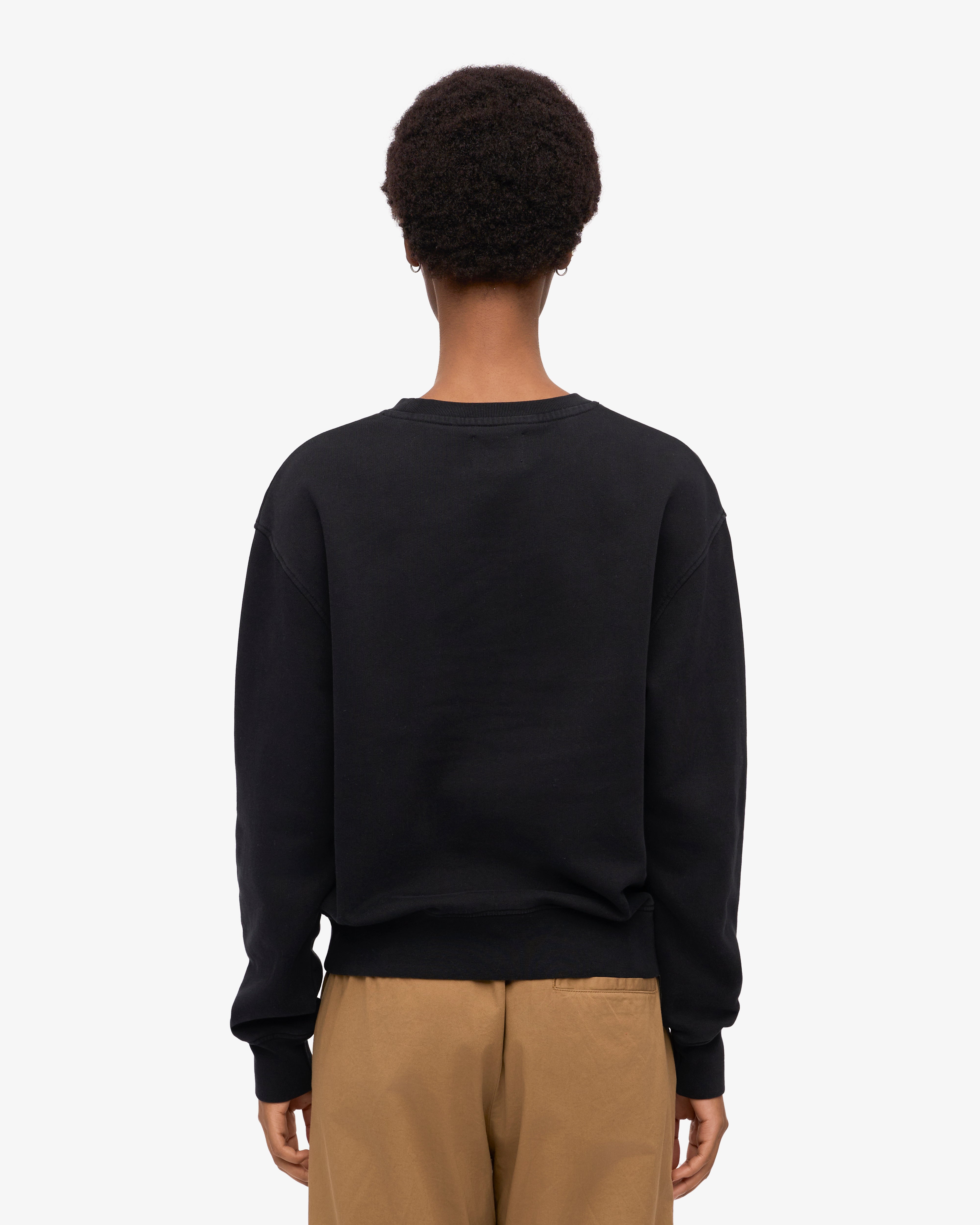 Organic Cotton Women's Classic Crew Neck T-Shirt - Deep Black | Soft & Comfortable for Casual Wear, Layering & Everyday Outfits