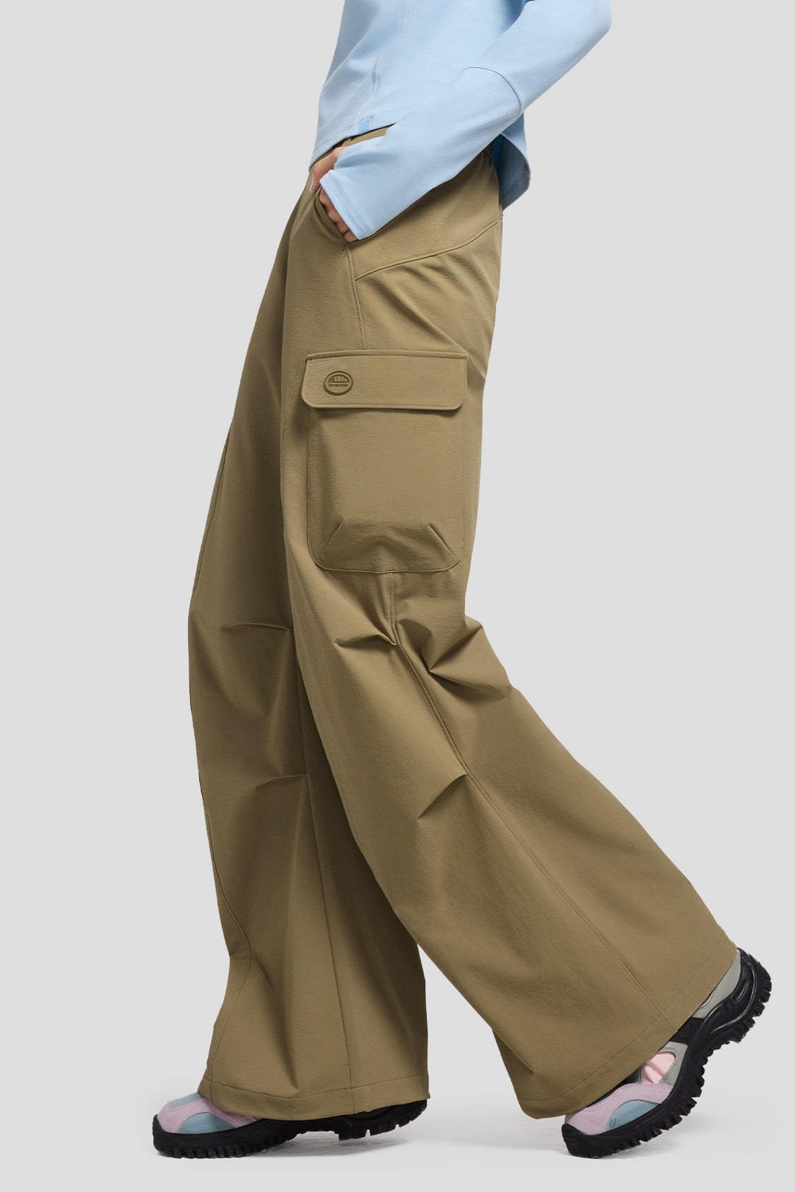 WindFree Women's Cargo Paratrooper Pants - Tactical Military Joggers with Multiple Pockets for Outdoor Hiking, Camping & Streetwear Fashion