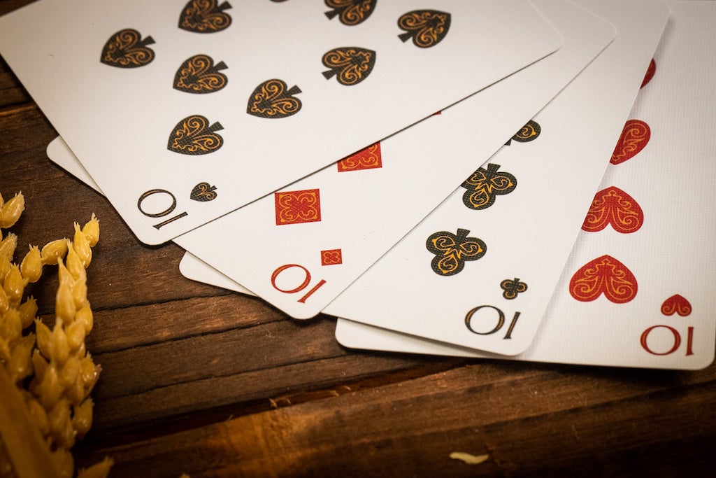 Premium Ruby Red Babylon Playing Cards - Elegant Design for Poker, Magic Tricks & Card Games | Perfect for Casino Nights, Gifts & Collectors