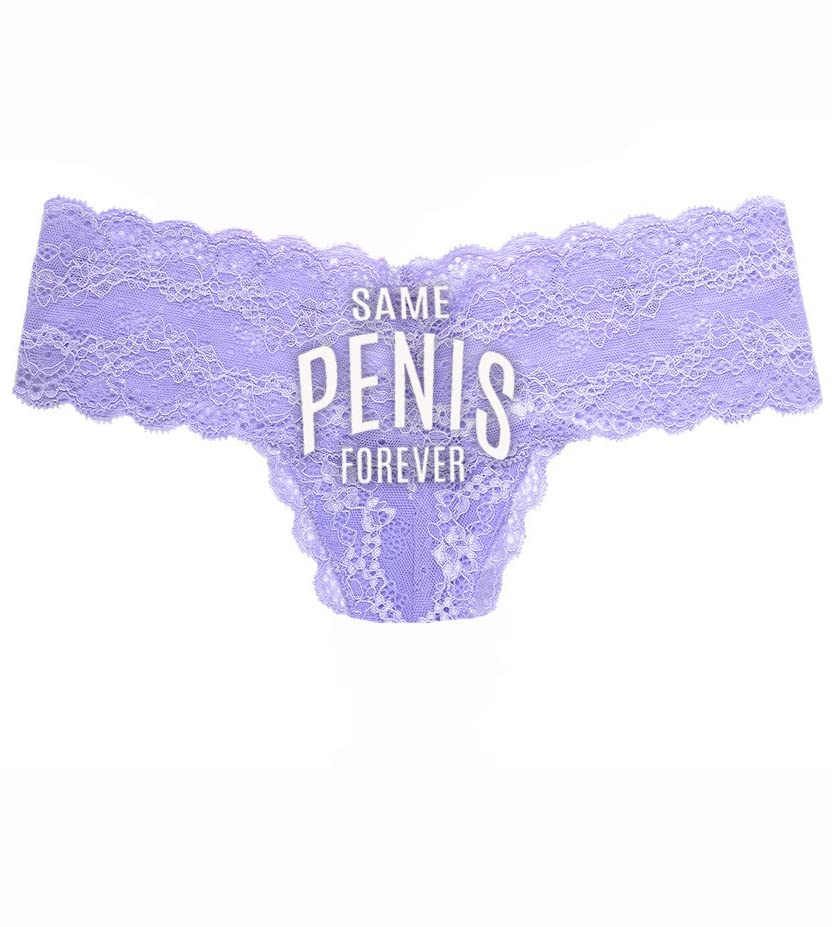 Purple Lace Thong (White Spf)