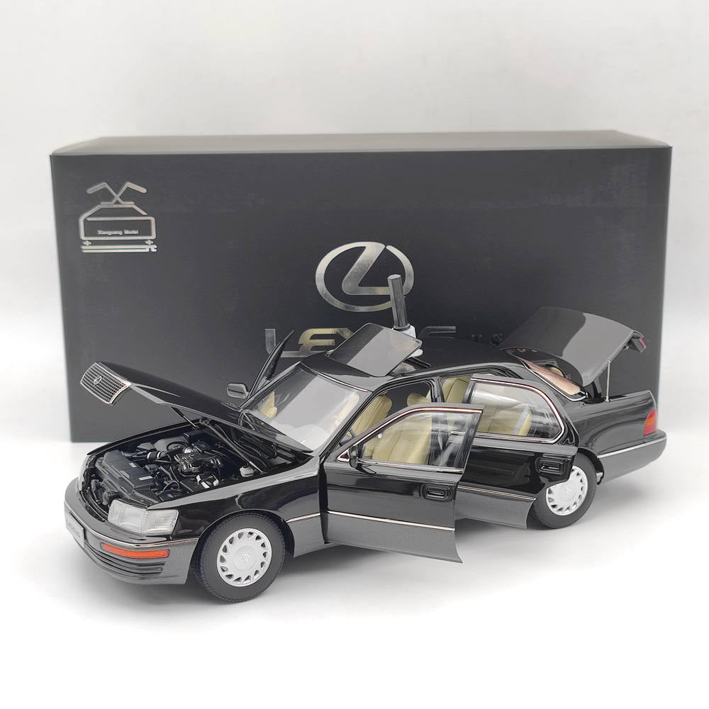 1:18 Scale Toyota Lexus LS400 First Generation Diecast Model Car - Black & Gray - Perfect for Collectors, Display, and Gifts