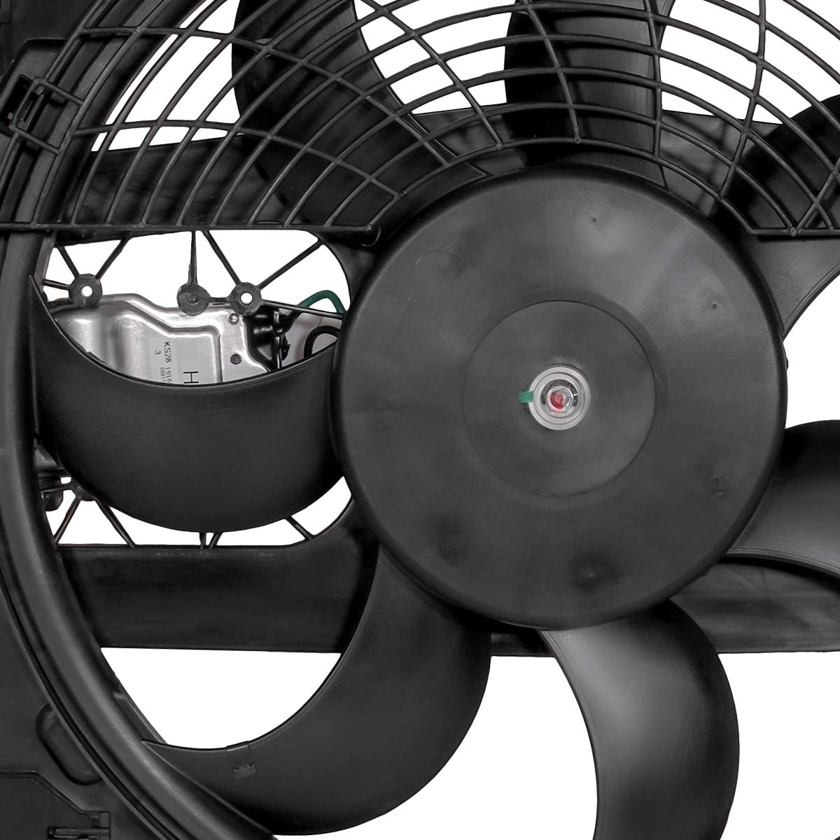 DNA MOTORING OEM-RF-0059 High Performance Radiator Cooling Fan - Direct Replacement for BMW 3i/323Ci/323i/325Ci/325i/325xi - Improved Cooling Efficiency - Perfect for Daily Driving & Hot Weather Conditions