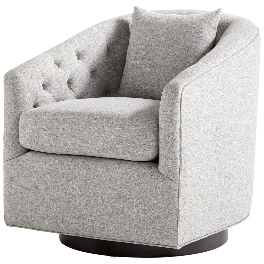 Cyan Design 10788 Occasionelle Chair - Grey Upholstered Accent Chair for Living Room, Bedroom & Office - Elegant Home Decor Furniture