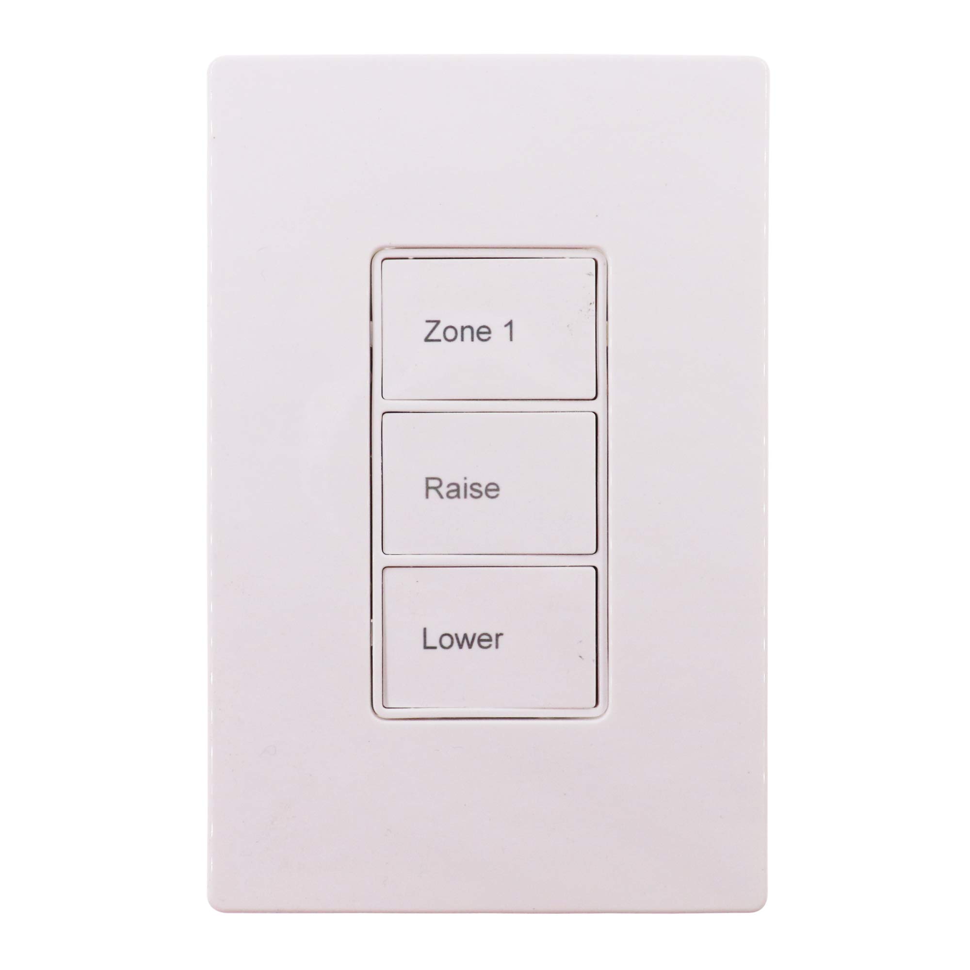 RC-3TLB-Z1D-W Smart Room Controller for Zone 1 - White | Wireless Lighting Control System | Perfect for Home Automation & Smart Office Setup