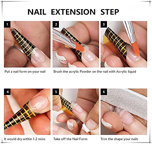 Professional Acrylic Nail Kit with 3 Colors (Pink, White, Clear) - 8g Acrylic Powder & 75ml Liquid Set for Nail Extensions & Art | Includes Acrylic Art Brush | Perfect for Salon, Home Manicures & DIY Nail Designs