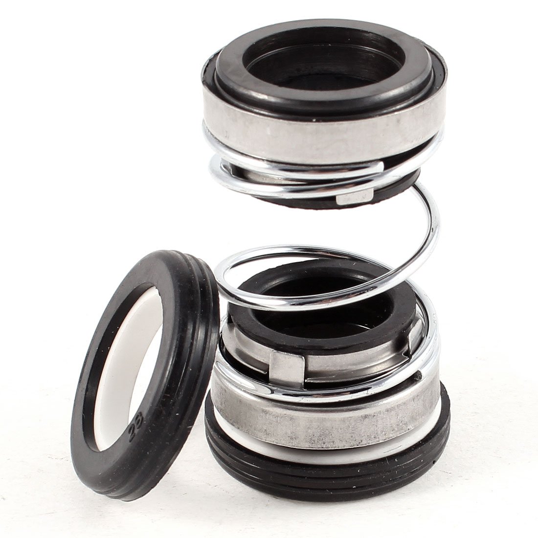Ruilogod 16mm x 28mm x 41mm Rubber Pump Seal - High-Quality Mechanical Shaft Seal for Water Pumps, Industrial Equipment & Marine Applications - Durable Leak-Proof Solution for Harsh Environments