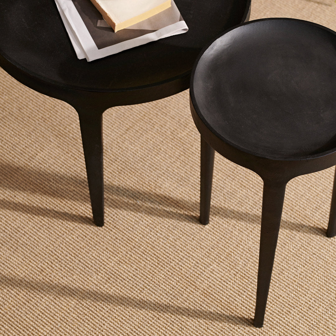 Modern Ghost Side Table - Minimalist Nightstand with LED Lights for Bedroom, Living Room, and Office - Perfect for Small Spaces and Home Decor