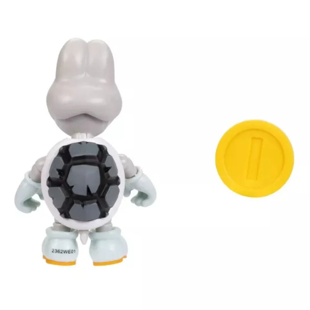 Nintendo Super Mario Dry Bones with Coin Action Figure Set - 4 Pack Collectible Toys for Kids & Adults | Perfect for Gaming Decor, Birthday Gifts & Nintendo Fans Collection