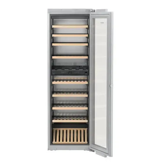 Liebherr 80 Bottle Stainless Steel Wine Cooler Refrigerator - Perfect for Home Bars, Restaurants, and Wine Cellars