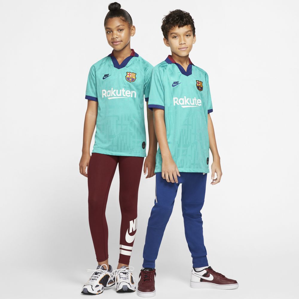 Nike FC Barcelona 2019/20 Stadium Third Big Kids' Soccer Jersey - Authentic Youth Football Shirt for Boys & Girls - Perfect for Matches, Training & Fan Support