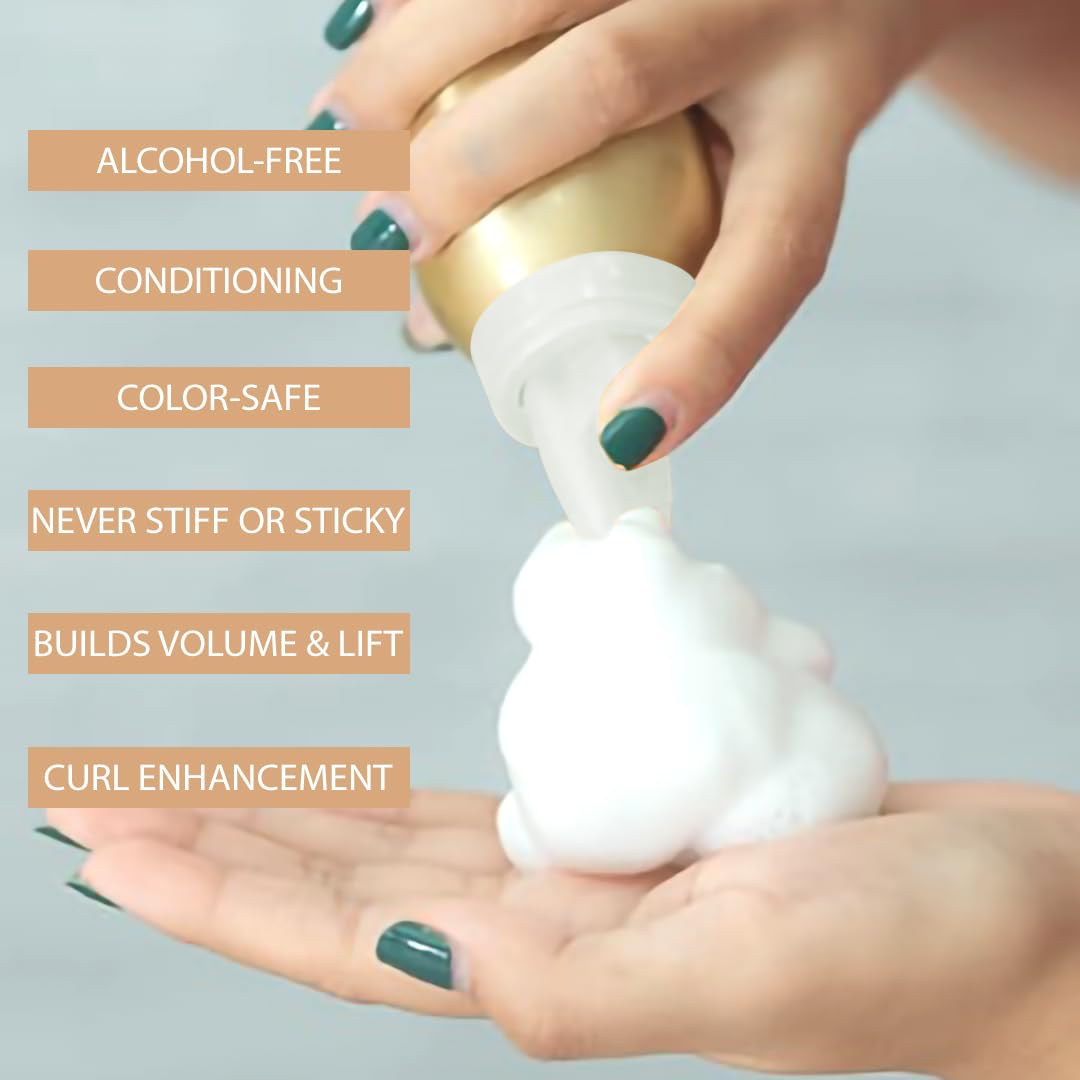 Extra Hold Hair Mousse with Pro-V B5 & Shine - Long Lasting Volumizing Styling Mousse 300ml for All Hair Types - Perfect for Daily Styling, Special Occasions & Salon-Quality Looks at Home