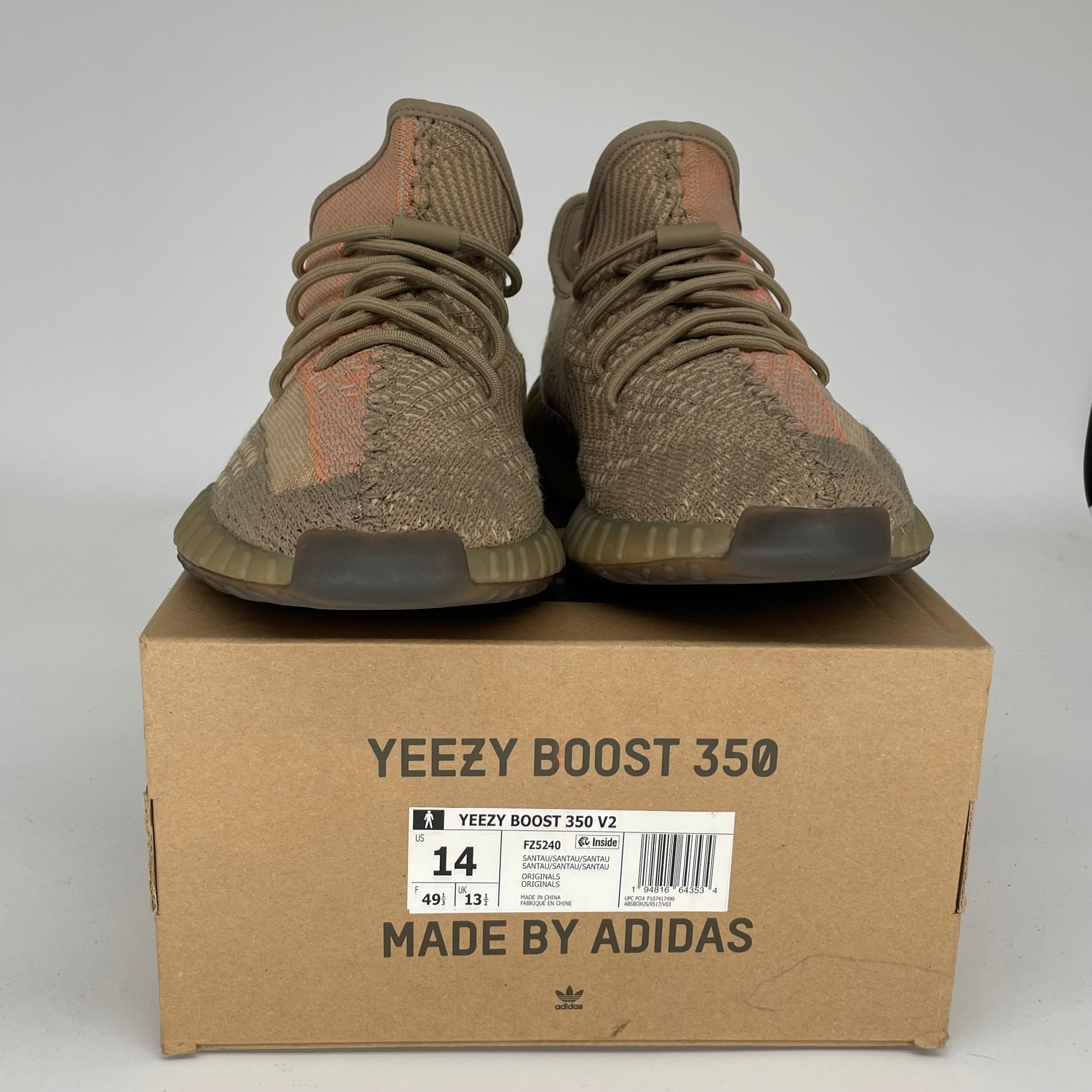 Adidas Yeezy Boost 350 V2 Sand Taupe - Men's Size 14 Sneakers (FZ5240) | Running Shoes, Casual Wear & Street Style Fashion
