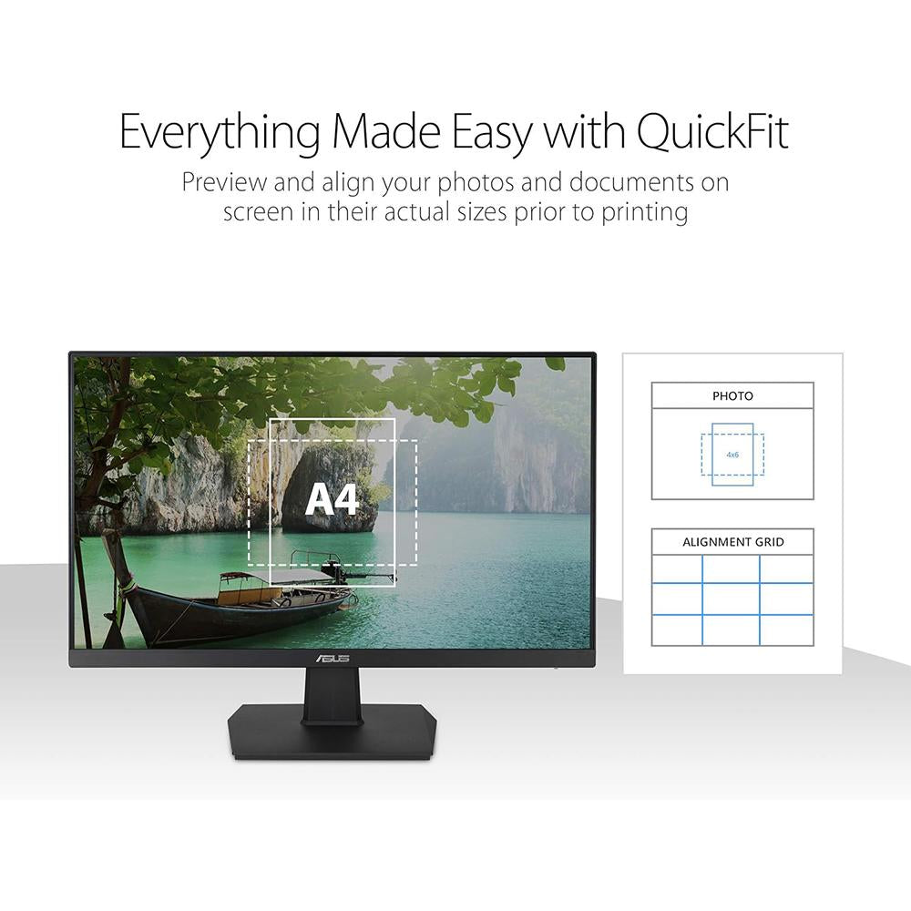 ASUS 27-inch Full HD IPS Monitor with 75Hz Refresh Rate, HDMI Port & Eye Care Technology - Perfect for Home Office, Gaming & Entertainment