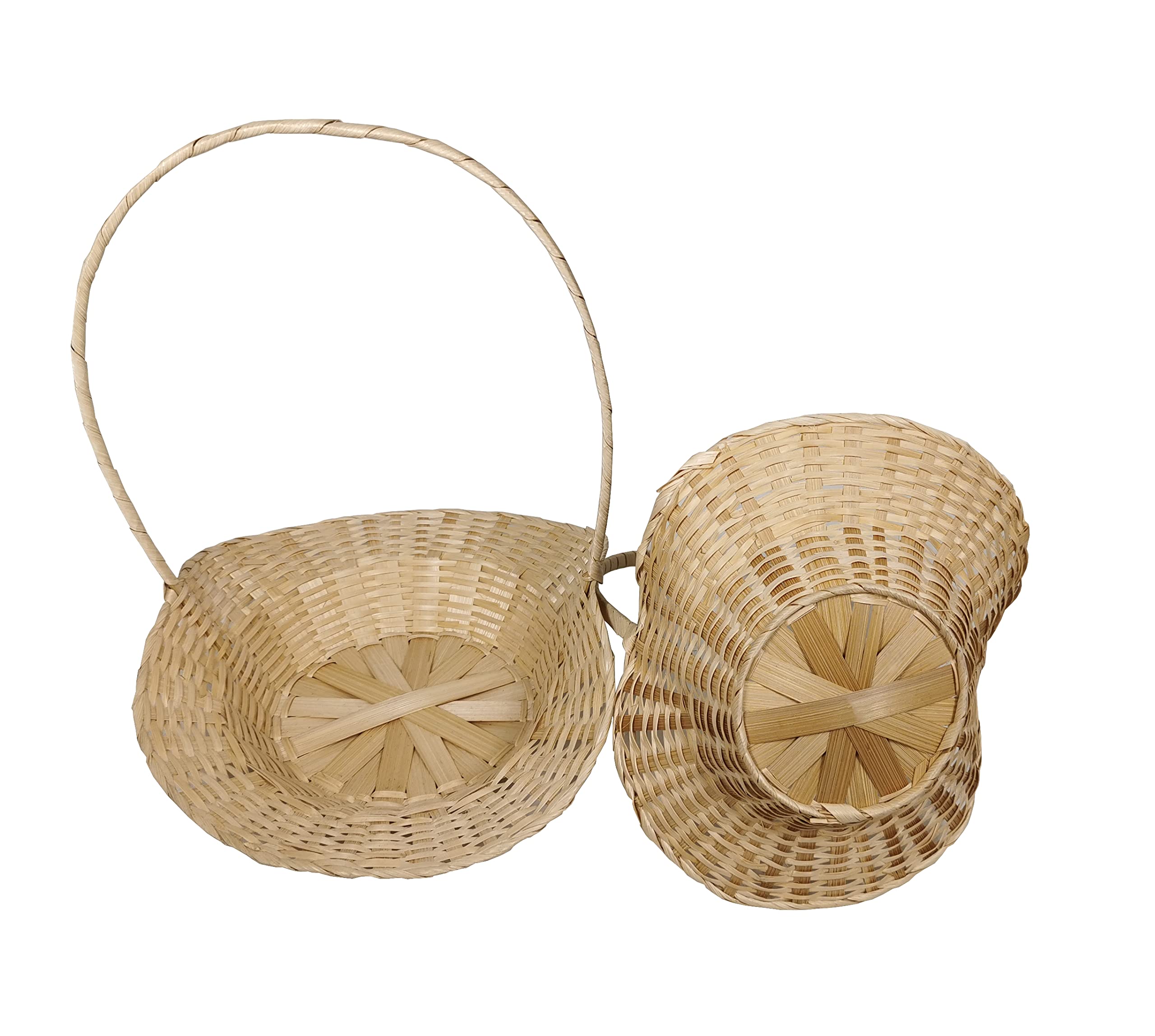 CalCastle Natural Bamboo Baskets Set - 3 Pack 7