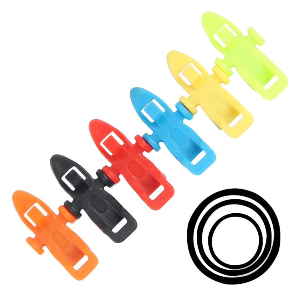 Fishing Rod Hook Keepers & Bait Holders - Secure Lure & Jig Hooks for Freshwater & Saltwater Fishing Accessories (Random Color) - Perfect for Bass, Trout & Saltwater Anglers