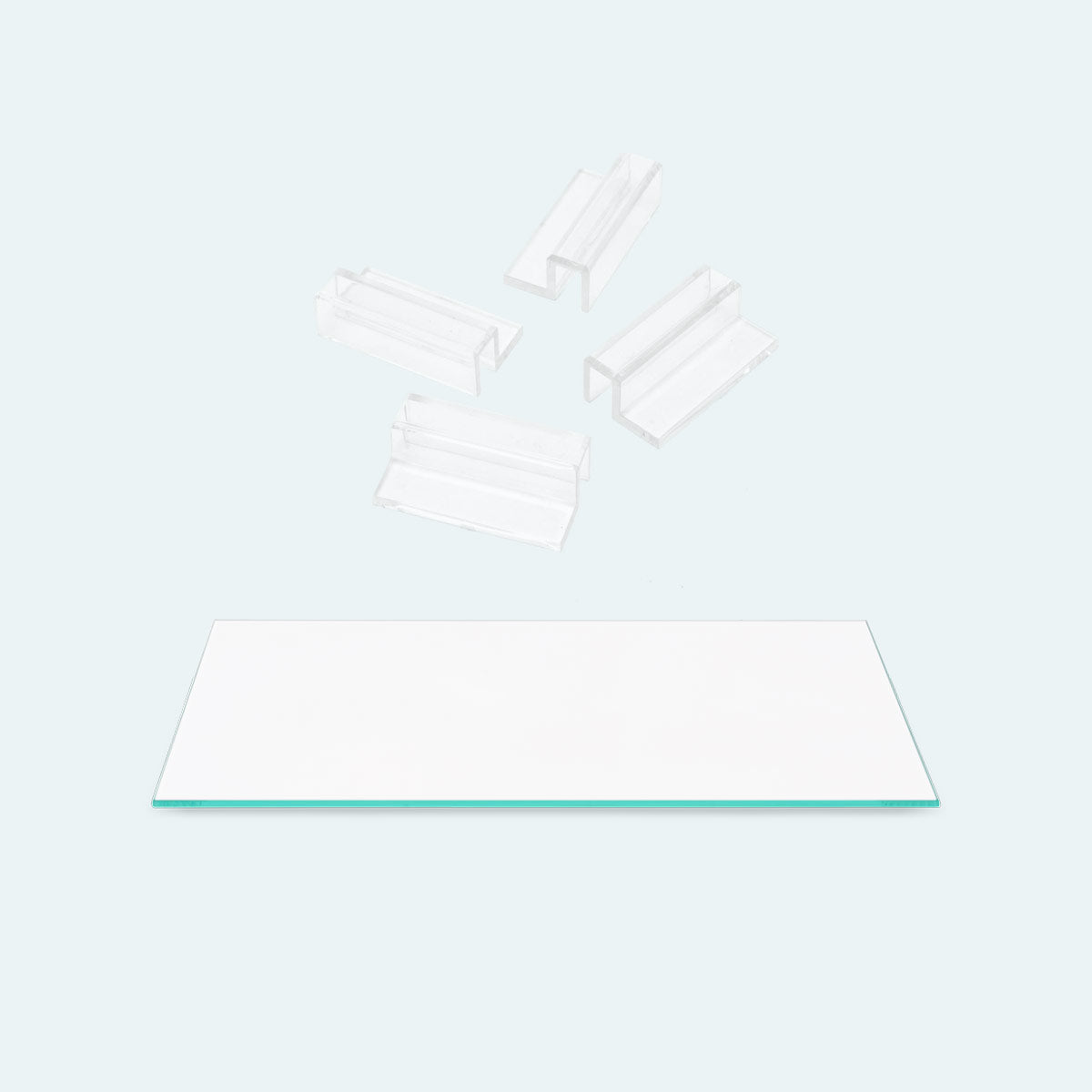 Premium UNS Nano Tank Glass Lid with Clear Clips - Crystal Clear Aquarium Cover for Small Fish Tanks, Shrimp Tanks & Nano Aquascapes - Perfect for Betta Fish, Shrimp & Nano Aquatic Plants