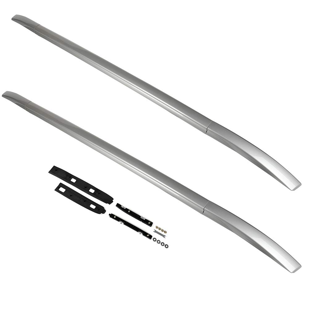INEEDUP 165LBS Capacity Side Rails Roof Rack Compatible with Mitsubishi Outlander 2013-2017 & 2019 Models - Silver Heavy Duty Rooftop Cargo Carrier for Luggage, Canoe, Kayak, and Outdoor Gear - Perfect for Camping, Road Trips, and Adventure Travel