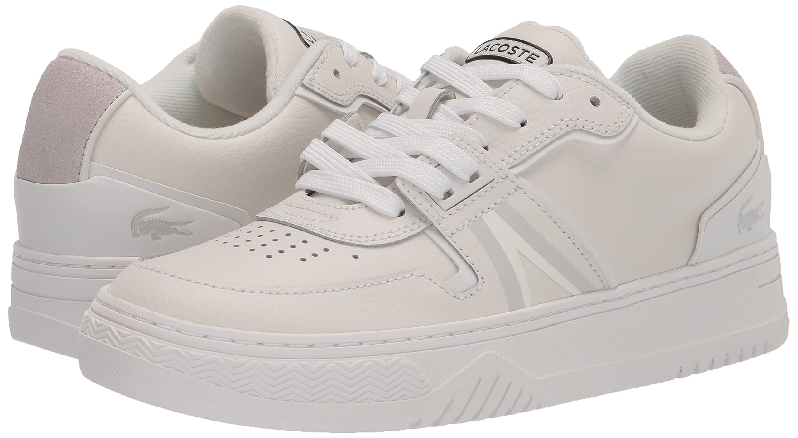 Lacoste Women's L001 Leather Sneakers - Stylish & Comfortable Casual Shoes for Women | Perfect for Walking, Work & Everyday Wear