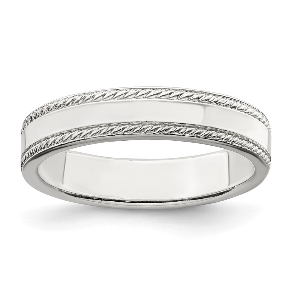 925 Sterling Silver Wedding Band Ring for Women & Men - Diamond2Deal | Elegant & Durable Comfort Fit Ring for Engagement, Anniversary & Everyday Wear