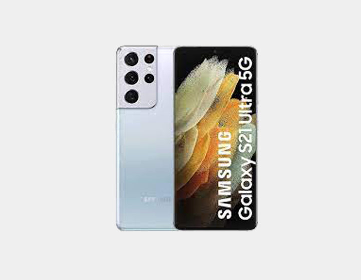 Samsung Galaxy S21 Ultra 5G Unlocked Smartphone - 128GB Storage, 12GB RAM, Dual SIM, GSM Compatible (Silver) | Perfect for Business Travelers & International Students