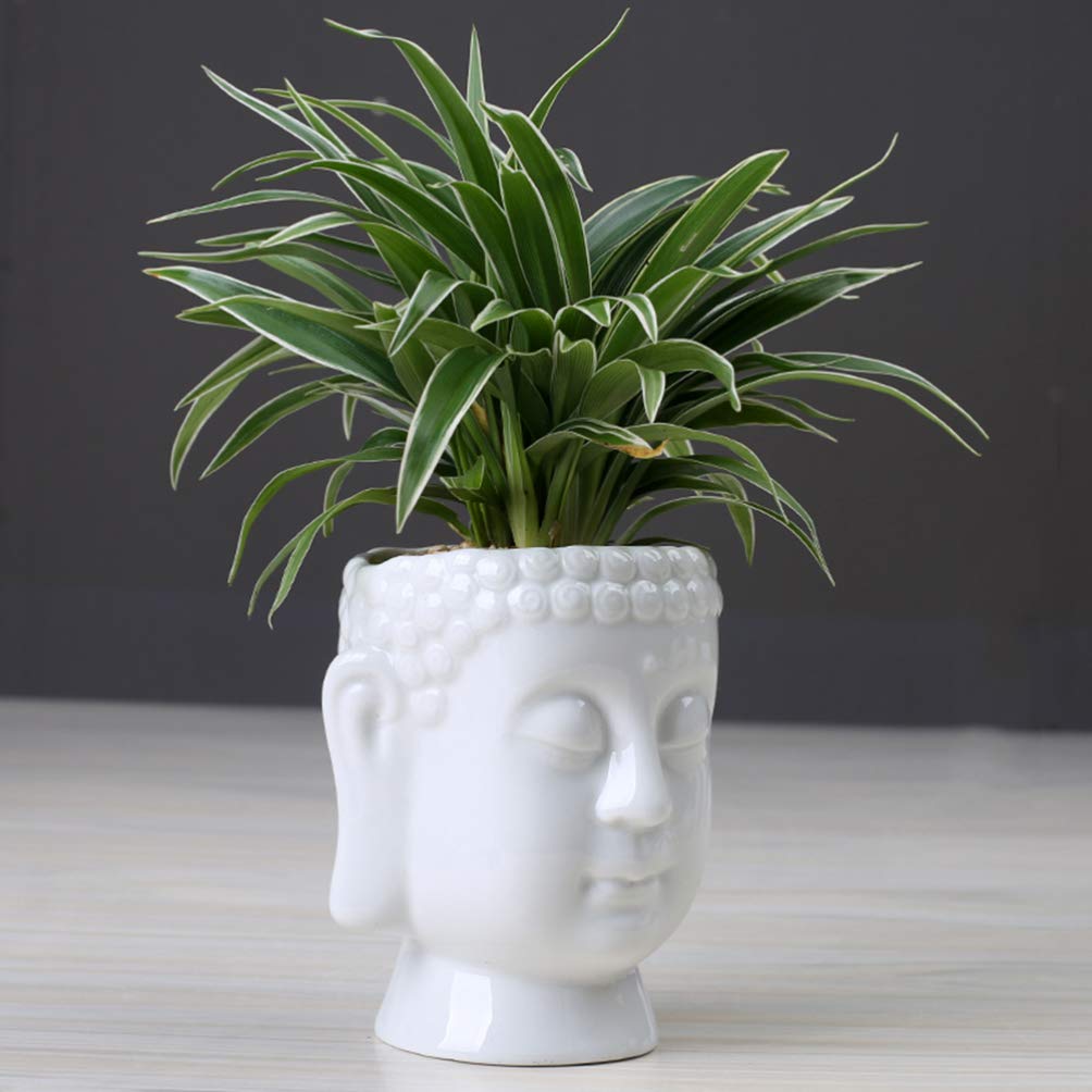 LIOOBO Artistic Ceramic Flower Pot - Modern Decorative Plant Pot for Home, Office, and Garden Decor | Perfect for Succulents, Herbs, and Indoor Plants