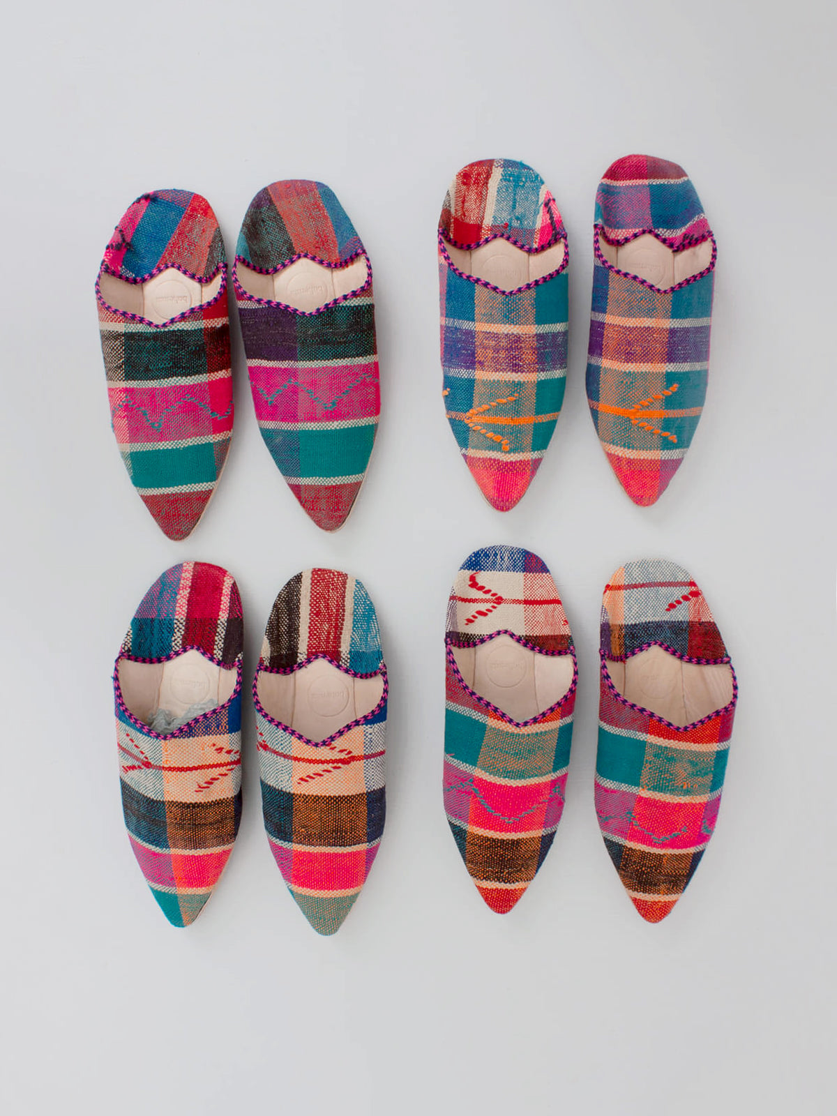 Authentic Moroccan Boujad Pointed Babouche Slippers - Handmade Leather Moroccan Shoes from Marrakech | Perfect for Home, Lounge & Cultural Events