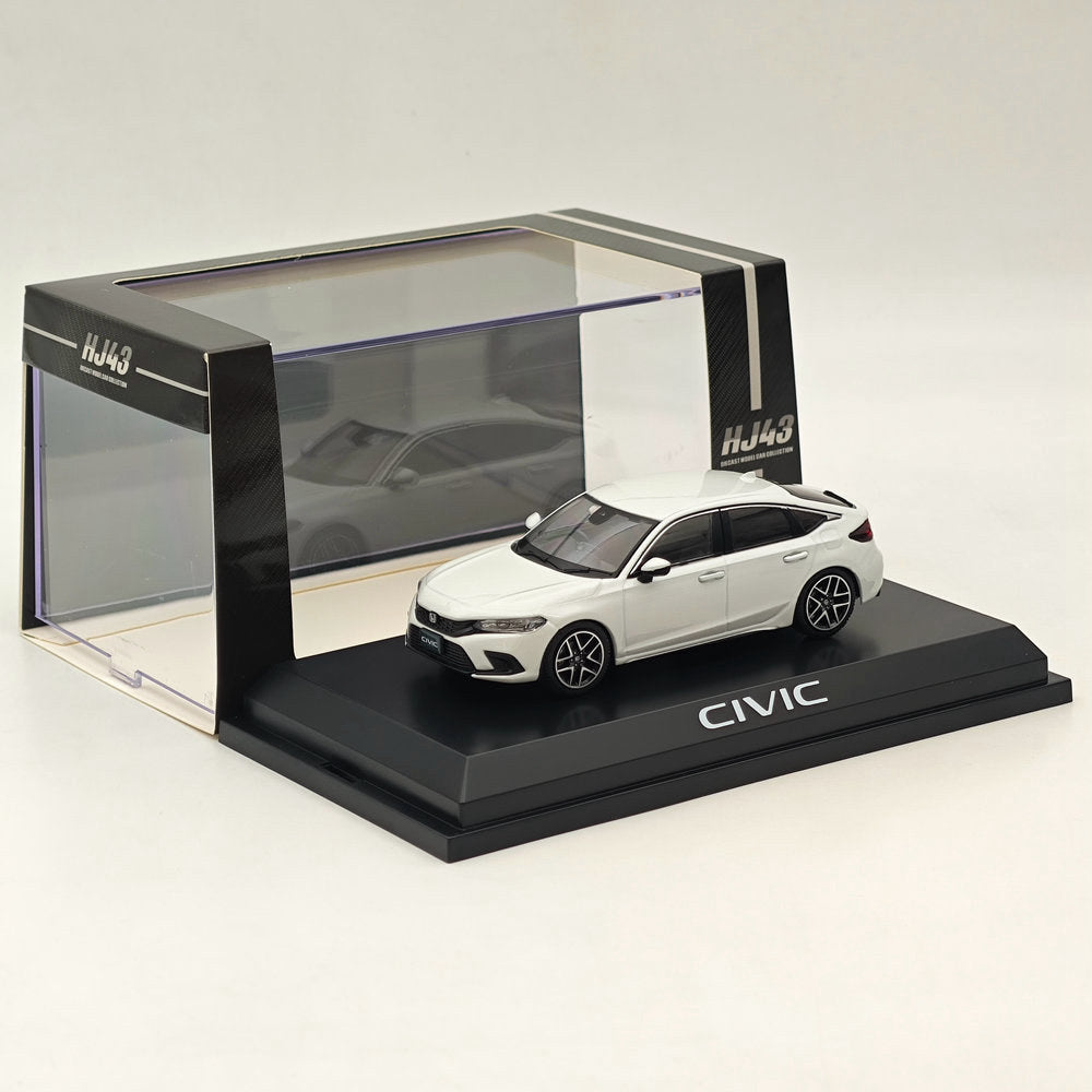 1/43 Scale Honda Civic (FL1) LX Platinum White Pearl Diecast Model Car - Collectible Hobby Japan Miniature for Display & Gifting