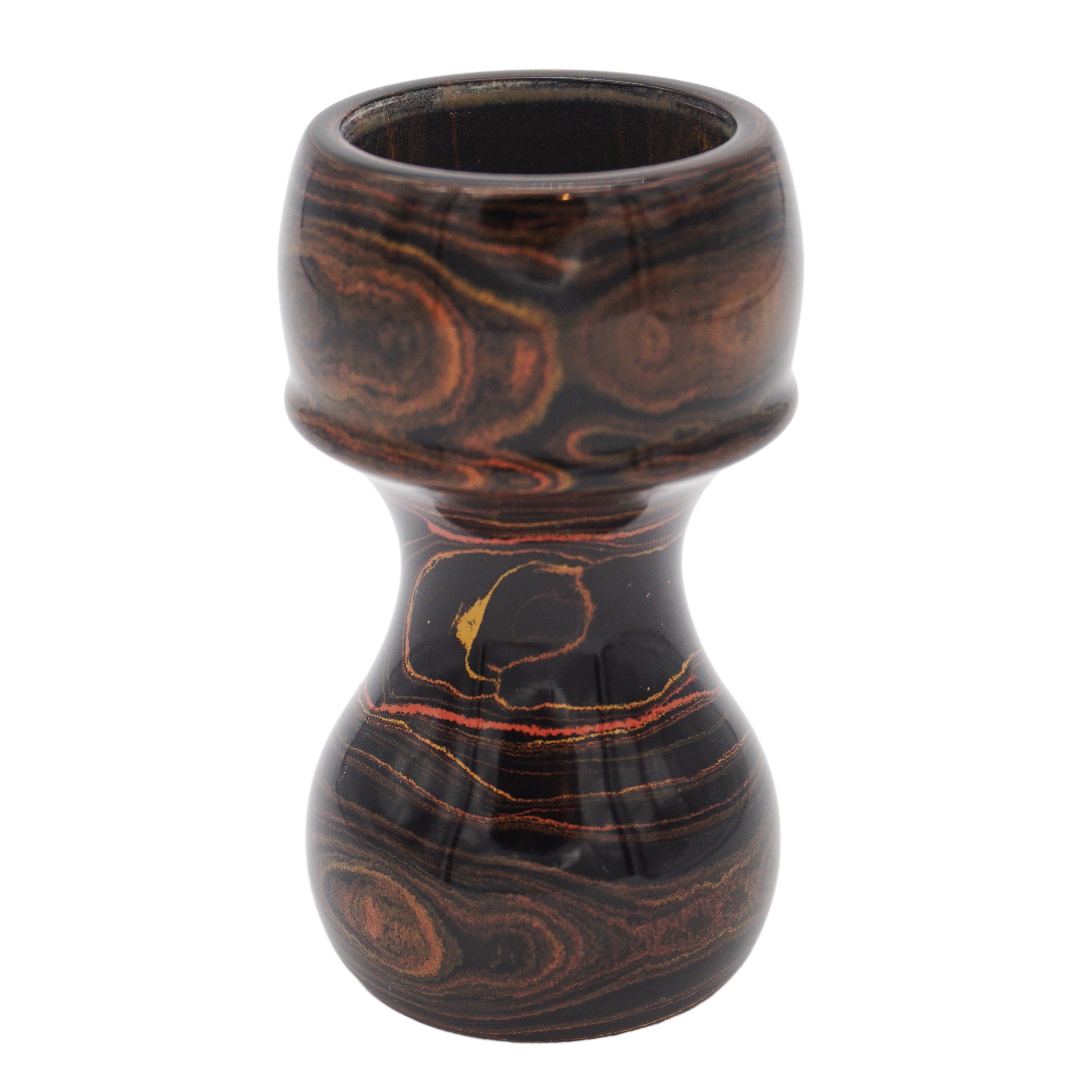 Premium Honey Ebonite Handcrafted Shaving Brush Handle - Fits 24mm & 26mm Knots - Perfect for Wet Shaving, Barber Shops & Men's Grooming Kits