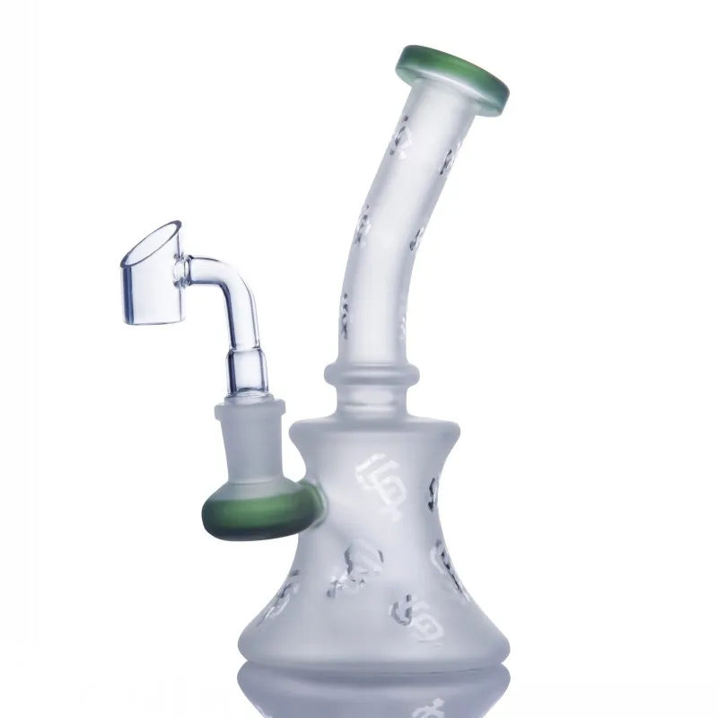 Premium Clear High Borosilicate Glass Mini Dab Rig - 14mm Bowl for Concentrates | Perfect for Home Use & Portable Dabbing Sessions