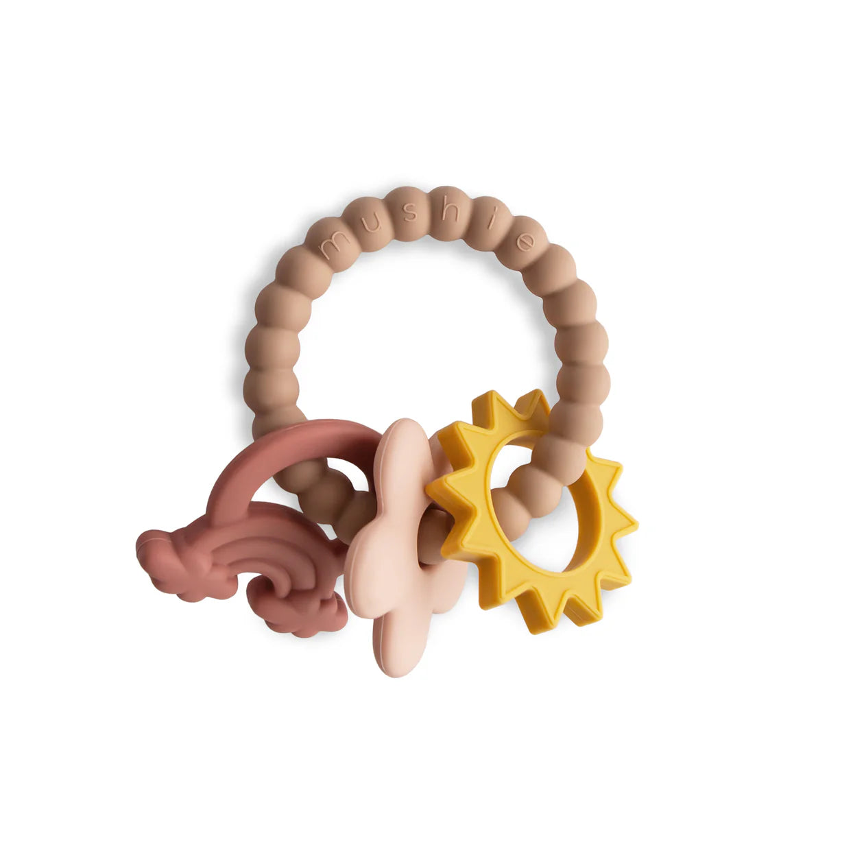 Organic Baby Teething Ring - Natural Soothing Relief for Infants & Toddlers - BPA-Free, Safe for Chewing - Perfect for Home, Travel & Daycare Use