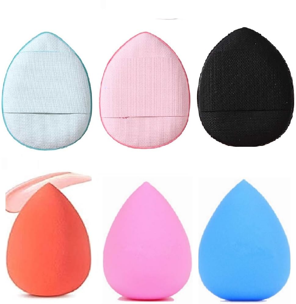3Pcs Finger Powder Puff & Makeup Sponge Set - Soft Blender for Flawless Makeup Application
