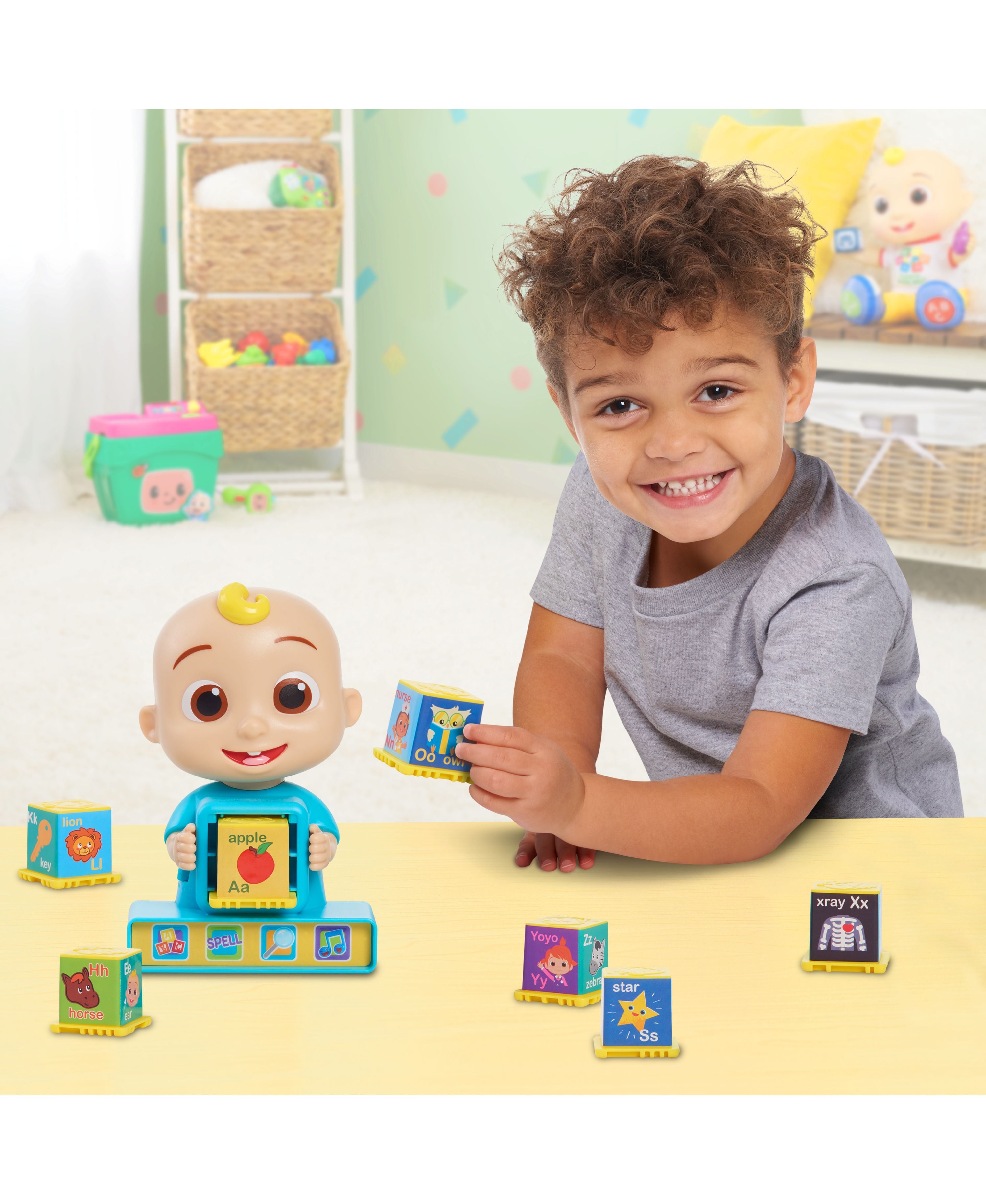 Cocomelon JJ Phonics Fun Interactive Learning Toy for Toddlers - ABC Letter Sounds & Educational Games for Kids - Perfect for Preschool & Homeschool Learning Activities