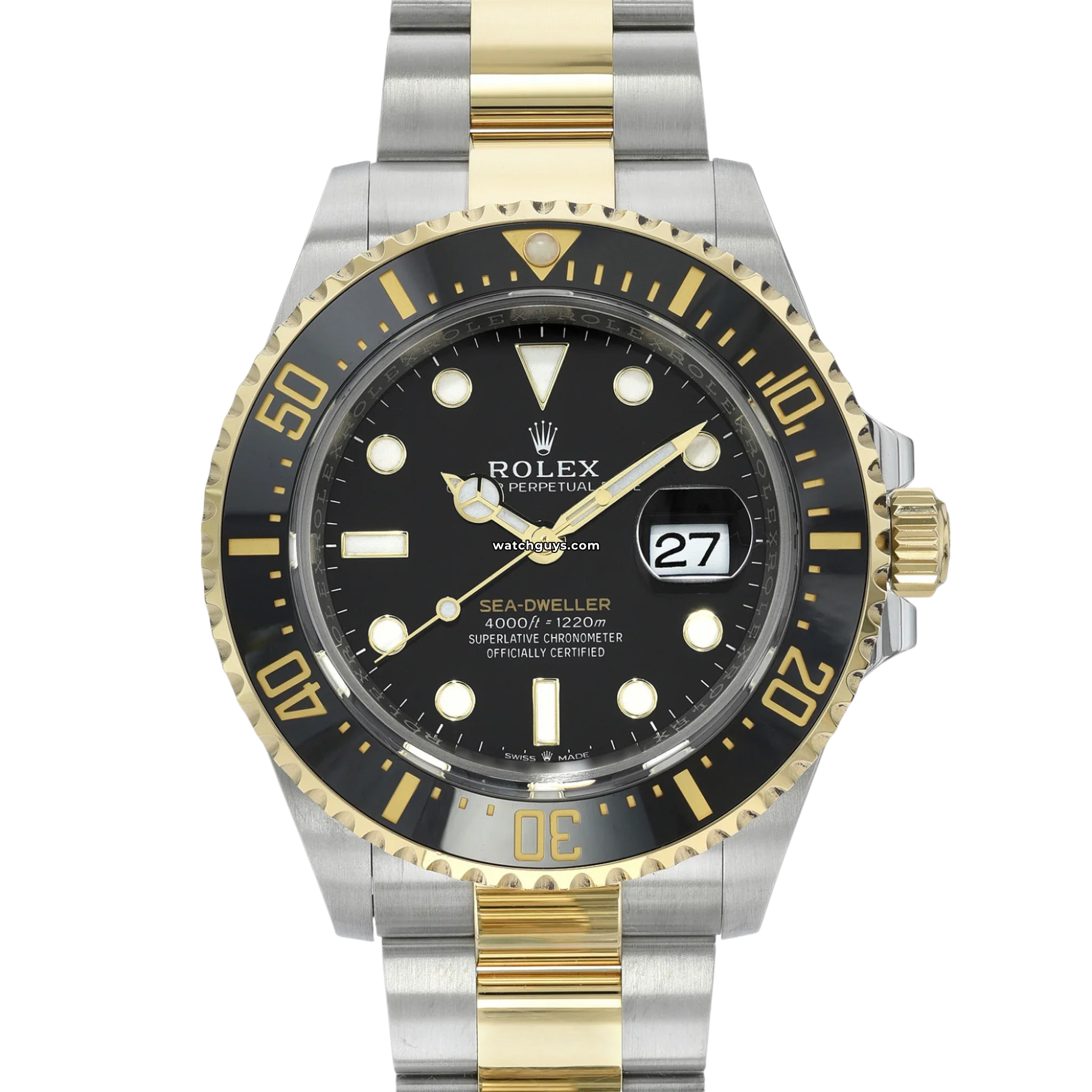 Rolex Sea-Dweller 126603 Two-Tone Men's Luxury Dive Watch - Perfect for Professional Diving & Formal Occasions