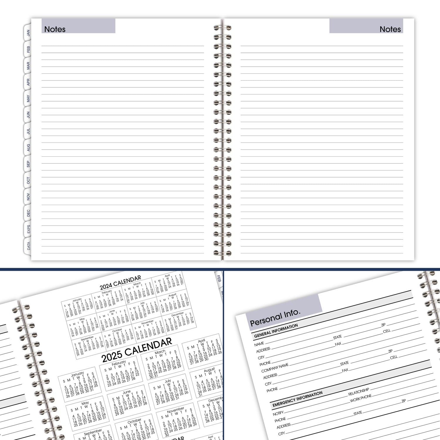 AT-A-GLANCE 2025 Planner Refill - Weekly & Monthly Calendar, 7