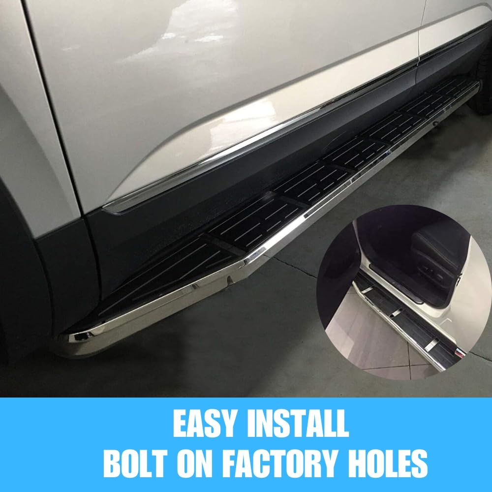 2020-2025 Toyota Highlander Running Boards - Perfect Fit for UX70 L/LE/XLE/XSE/Limited/Platinum Models | Durable Side Steps Nerf Bars for Easy Entry & Exit | Ideal for Family SUVs & Off-Road Adventures