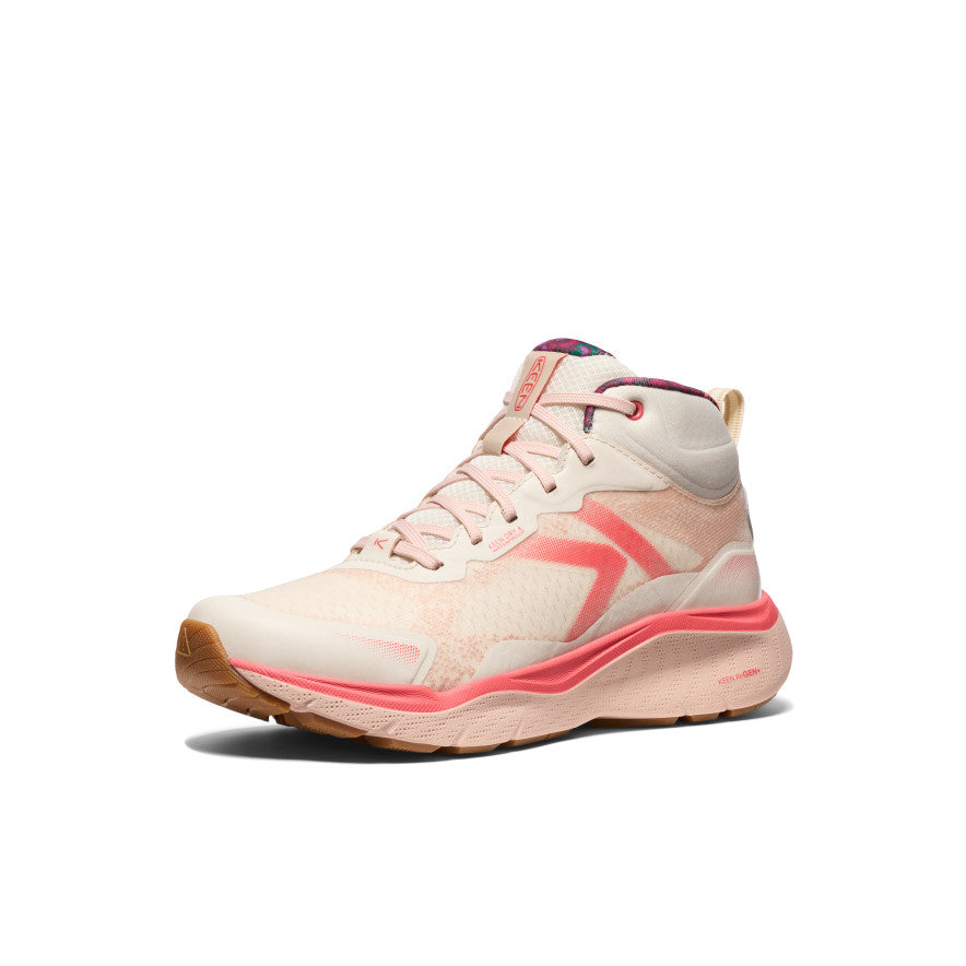 Women's Leiki Waterproof Hiking Boots - Lightweight & Durable Outdoor Shoes for Trail Walking, Camping & Backpacking (Birch/Cameo Rose)