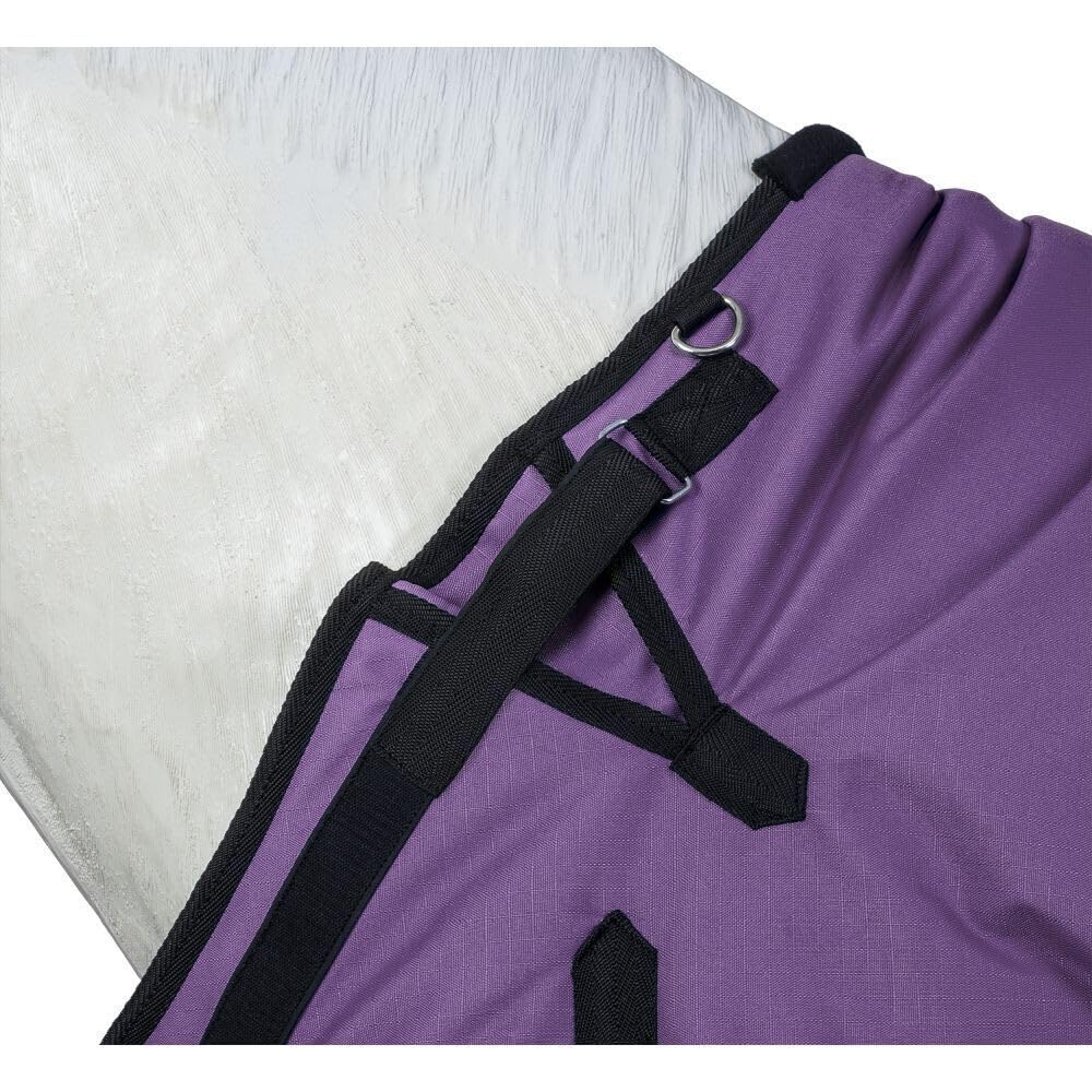 Tough 1 600D Snuggit Horse Blanket - Heavy Duty Waterproof Turnout Blanket for Winter & Stable Use - Perfect for Cold Weather Riding and Horse Care