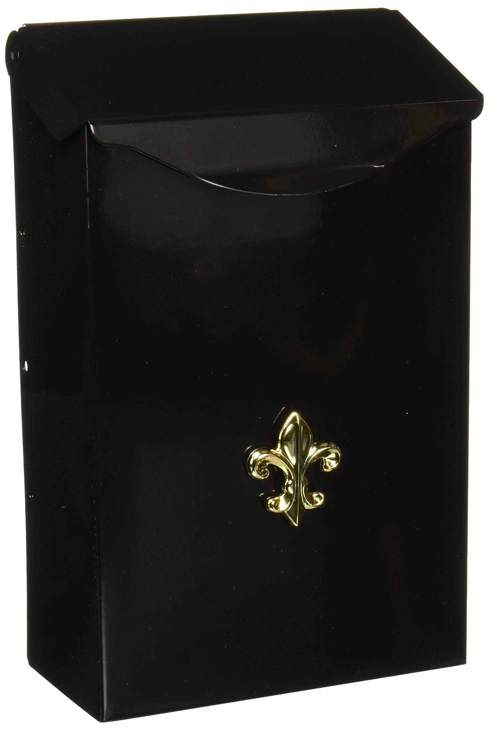Gibraltar BW110000 Classic Small Capacity Galvanized Steel Wall Mount Mailbox - Black, Weatherproof & Durable for Home, Office, or Apartment Use