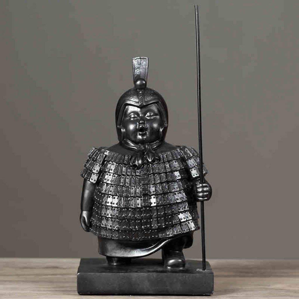 Authentic Chinese Terracotta Warriors & Horses Statue Set - Handcrafted Home & Office Decor, Bookshelf Bookends, Study Room Display - Perfect for History Enthusiasts & Asian-Themed Interior Design