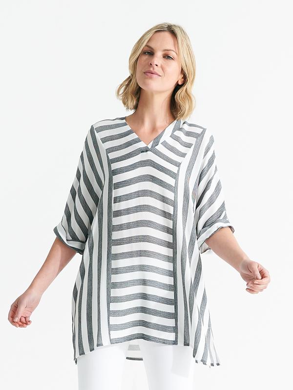 Bastian Women's Casual Tunic Top - Soft Loose Fit Blouse for Everyday Wear | Perfect for Work, Travel & Relaxation