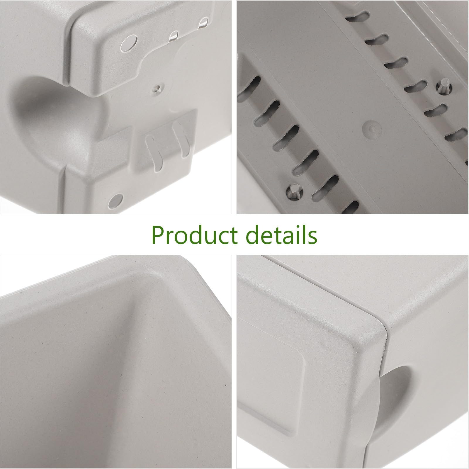 BESPORTBLE 17 Inch Window Box Planter Set of 4 - Rectangle Plastic Flower Pots with Drainage Holes & Trays - Indoor Outdoor Garden Planters for Flowers, Vegetables, Herbs - Perfect for Windowsills, Balconies, Patios & Home Decor