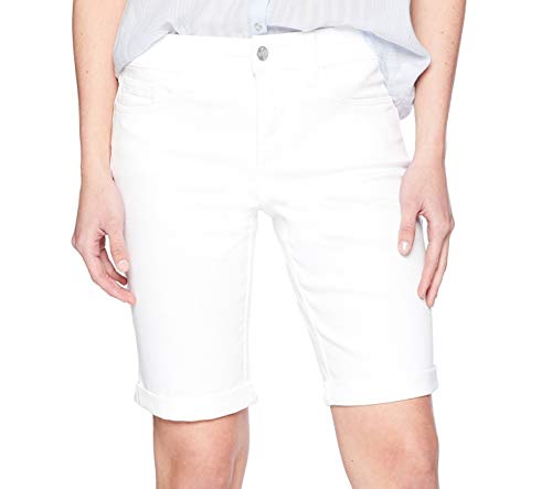 NYDJ Women's Petite Briella Jean Shorts with Roll Cuffs | Slimming High-Waisted Denim Shorts for Women | Perfect for Summer Outfits, Casual Wear & Beach Vacations
