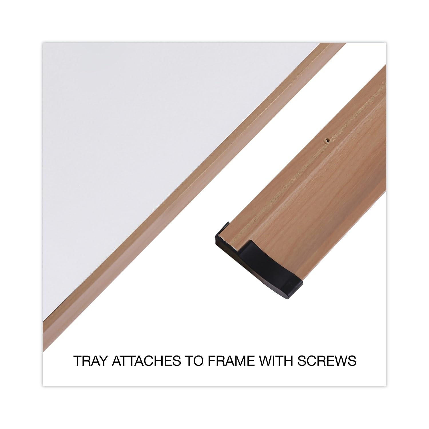 Universal 43621 White Melamine Dry-Erase Board 72x48 Inches with Oak Frame - Perfect for Office Meetings, Classroom Teaching & Home Organization